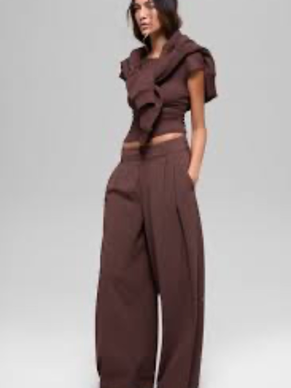 High-Waist Dreamscape Trouser (Regular) Brownstone XS original. $148